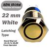 RDR 12 mm Stainless Steel Latching on/off Push Button 5V Switch (White) view 3