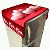 DECORHUT FAB Digital Printed Fridge Top Cover with Utility 6 Pockets - Fabric Jute view 1