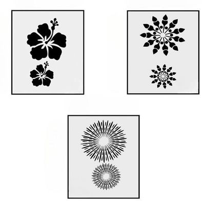 Kayra Decor KHS356441380 PVC Wall Stencil (16 x 24-inches Pack of 3)