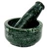 SAMEER SALES Marble Mortar & Pestle Set,Khara,Khalbatta,Imam Dasta,Ohkli Musal,Idi Kallu,Khal Musal,Spice Grinder,okhli Masher,Spice Masher for Home (4 Inches, Dark Green) (GK4) view 1
