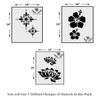 Kayra Decor KHS264356117 PVC Stencil (16 x 24-inches Pack of 3) view 4