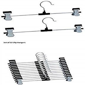 IVAAN Steel Heavy Clip Hangers (Multicolour) - Set of 24