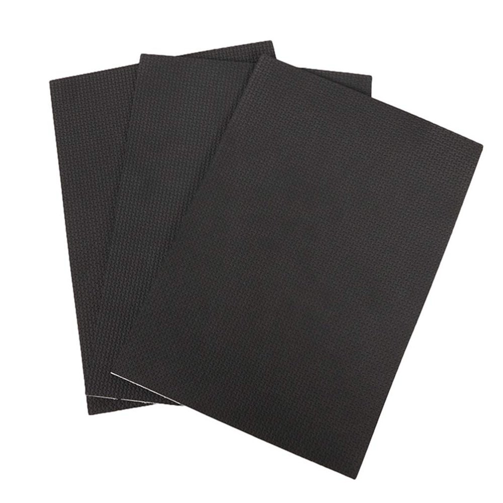 Supvox 20pcs Black Felt Fabric Adhesive Sheets,Adhesive Felt Anti-Skid Multifunctional Table Mat Furniture Foot Mat for DIY and Sewing Handcraft