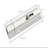Nixnine Heavy Duty Door Stopper/Baby Latch/Door Security Latch Lock/Tower Bolt for Door Latch Easy to Fit Doors, Windows, Home, Bathroom, Kitchen, Office (Glossy Finish) Pack of 3, (4 Inch) view 2
