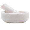 SAMEER SALES Kitchen Tool Mortar and Pestle Set, Kharad, Spice Masher, Spice Mixer Medicine Grinder - 4 Inches - Made of White Marble from Banks of Holy Narmada River - Spice Grinder Masher (WK4) view 2