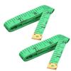 Stealodeal Fiber Material Sewing Tailors Body Measuring Measurement Tape (1.5 Imperial, Green) (Pack of 2) view 1