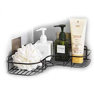 VDHJA Corner Bathroom Shelf Storage Rack (Multicolour, Medium)