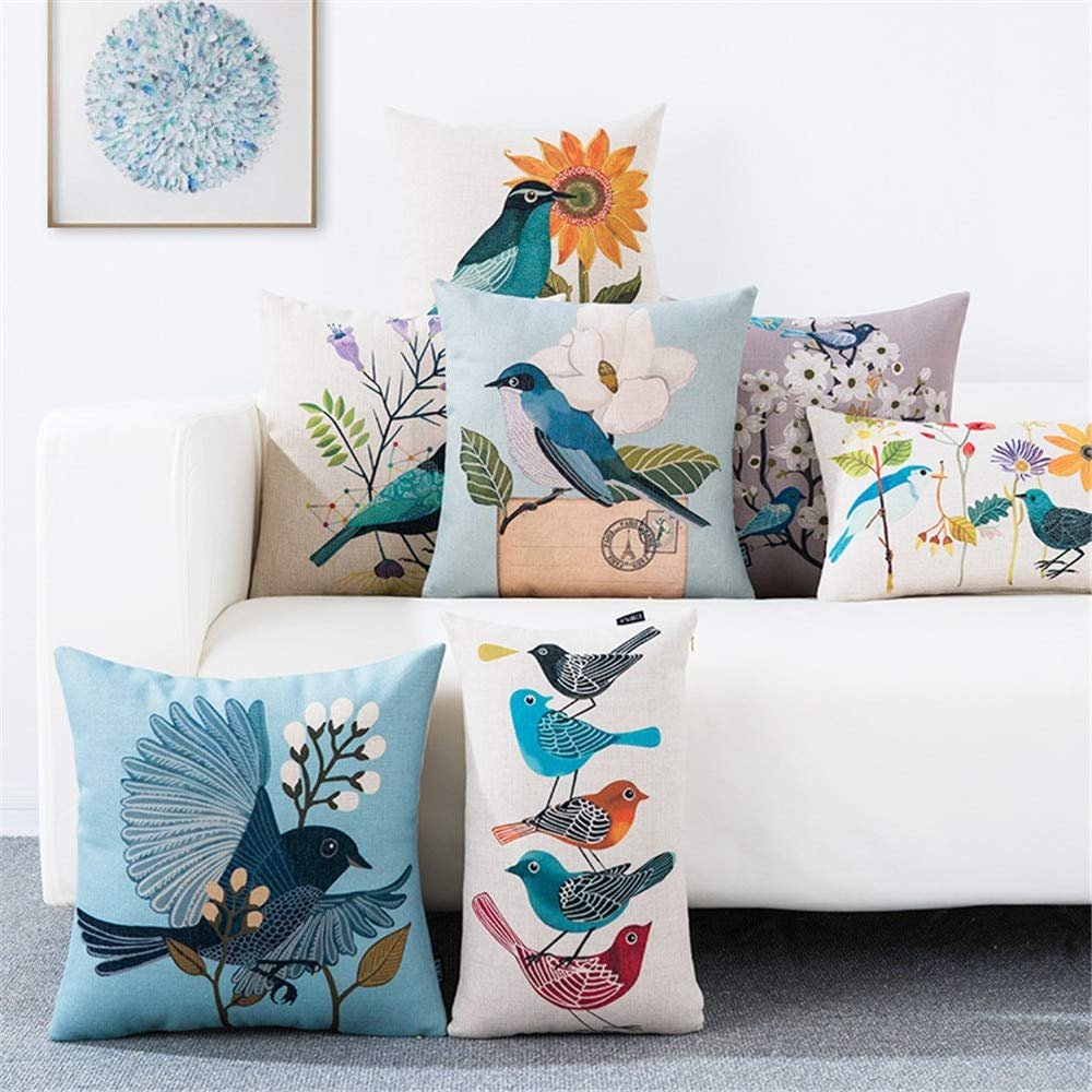 AEROHAVEN Set of 5 Designer Decorative Throw Pillow/Cushion Covers - 12 x 12 inches
