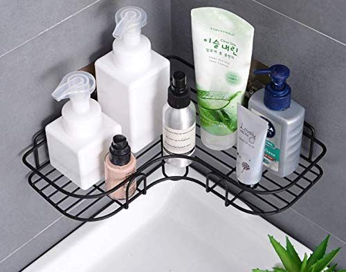 VDHJA Bathroom Shelf Wall Holder Storage Rack Corner Shelf Storage Box Strong Magic Sticker Shower Rack Self