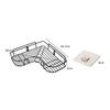 VDHJA Bathroom Shelf Wall Holder Storage Rack Corner Shelf Storage Box Strong Magic Sticker Shower Rack Self view 3