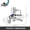 JAGGER JBC1121 Turbo Full Brass 2 in 1 Bib Cock for Bathroom with Foam Flow with Wall Flange and Teflon Tape view 2