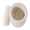 SAMEER SALES White Mortar and Pestal Set, Kharad, Masher Spice Maxer for Medicine 5 inches view 1