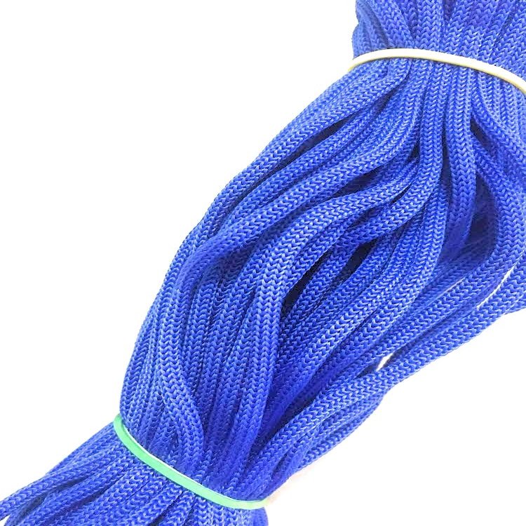 DK Craft Touch Nylon Knot Macrame Beading Braided Thread and Cord 4mm Rope (Persian Blue, 60 m Length)-6 pieces