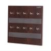 Captiver MDF Wood Wall Mount Key Holder Keyholder (10 Hooks Wenge) Home Office Living Room Bedroom Keychain Storage Decoration Items Organizer Accessories view 2