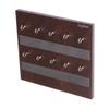 Captiver MDF Wood Wall Mount Key Holder Keyholder (10 Hooks Wenge) Home Office Living Room Bedroom Keychain Storage Decoration Items Organizer Accessories view 3