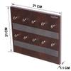Captiver MDF Wood Wall Mount Key Holder Keyholder (10 Hooks Wenge) Home Office Living Room Bedroom Keychain Storage Decoration Items Organizer Accessories view 4