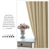 KOSOVO Silk Blackout Curtain Pack of 1 Piece Only with 3 Layers Weaving Technology Thermal Insulated Draperies Energy Saving (Width - 4ft x 4ft -Length) Cream view 4