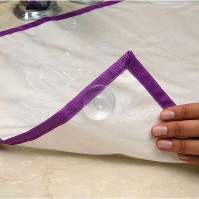 MOHAK Sink Angel Kitchen Sink Adhesive Waterproof Mat Roll Bathroom Washbasin Sticker