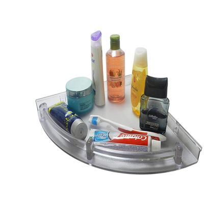 Sainiware (Bathqueen) Bathroom Accessories Unbreakable Multipurpose Abs Corner Shelves for Kitchen and Bathrooms (Size-12) Pack of 2