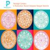 PRANSUNITA Heavy Duty Rangoli Stencil : Size 8" Inches : Pack of 6pcs : for DIY Rangoli Making and Other Craft Work view 4