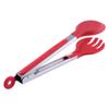 Bagonias Silicone Kitchen Tongs 12 Inch | Stainless Steel Heavy Duty Food Tong for Cooking, Serving, BBQ & Air Fryer | Heat Resistant 250C, BPA Free, Non-Stick Safe, Locking Grip (Red) view 4
