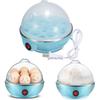 myzon Plastic 7 Egg Boiler Egg Poacher Steamer Electric Egg Cooker Pan Home Machine with Tray- Multicolour view 3
