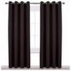 KOSOVO Silk Blackout Curtain Pack of 1 Piece Only with 3 Layers Weaving Technology Thermal Insulated Draperies Energy Saving (Width - 4ft x 6ft -Length) Brown view 1