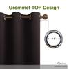 KOSOVO Silk Blackout Curtain Pack of 1 Piece Only with 3 Layers Weaving Technology Thermal Insulated Draperies Energy Saving (Width - 4ft x 6ft -Length) Brown view 2