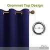 KOSOVO Silk Blackout Curtain Pack of 1 Piece Only with 3 Layers Weaving Technology Thermal Insulated Draperies Energy Saving (Width - 4ft x 6ft -Length) Navy view 2