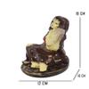 GW Creations Standard Traditional Good-Looking Rajasthani Woman Playinng Dafli Showpieces Home Decorative. Brown (12 * 10 * 19 cm) view 4
