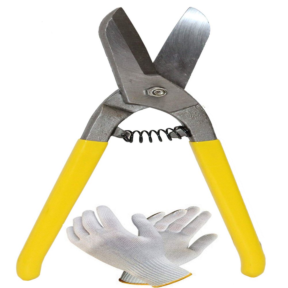 Digital Craft 10-Inch Professional Industrial Metal Tin Snips | Heavy Duty Cutting Scissors for Iron Sheet, PVC Pipe & Wire | Sharp Precision Cutter for Electricians, Woodworking & Hand Tools