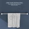 Plantex Stainless Steel Towel Hanger for Bathroom/Single Towel Rod/Towel Bar/Bathroom Accessories (24 Inch-Chrome - 1003) view 2
