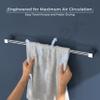 Plantex Stainless Steel Towel Hanger for Bathroom/Single Towel Rod/Towel Bar/Bathroom Accessories (24 Inch-Chrome - 1003) view 3