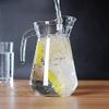 SkyKey Clear Glass Classical Octagonal Water Jug | 1300ML Transparent Jug for Water Juice Fizzy Drinks | Stylish and Durable Glass Pitcher for Home Kitchen Dining Table Use view 3