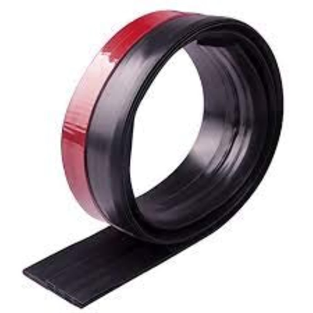 Stick&Seal 50 mm Wide, Under Door Sweep Weather Stripping Door Bottom Seal Strip Door Draft Stopper(Length 1 Meter) (Black)