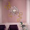 Walltech Combo Pack of Wall Stickers Sun Silver Square 2 Set Golden Acrylic Mirror with Folk Band (Set of -5) Switch Board Sticker view 2