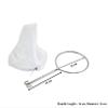 HAZEL Cloth Strainer Water Filter Removable Cloth with Stainless Steel Handle, 27 cm, Silver view 3