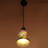 Somil Designer Pendent Hanging Ceiling Lamp Light with Black Cord, Glass, Round, Compatible with 5 to 60 Watt LED, Multicolour view 1