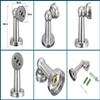 Nixnine Stainless Steel Magnetic Door Stopper Door Catcher, Door Magnet Holder for Home, Office, Door Magnet, Silver, (8cm x 4cm x 4cm x 3cm) Pack of 5 view 3