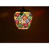 Somil Pendant Ceiling Light Hanging Lamp with Multicolour Mosaic Glass Shade of Lighting Effats, Led Compatible, Perfect for Indoor Lighting. Dia- 10 X 10 X 95 Cm view 2