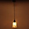 Somil LED Compitable Designer Pendent Hanging Ceiling Lamp Light with Black Cord, Glass, Round, Home, Office, with All Fixture view 1