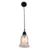 Somil LED Compitable Designer Pendent Hanging Ceiling Lamp Light with Black Cord, Glass, Round, Home, Office, with All Fixture view 4