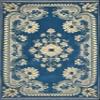 LUXURY CRAFTS Luxurious Attractive Design Chenille Rectangular 4 Seater Center Table Cover (Sky Blue)(Chenille) view 2