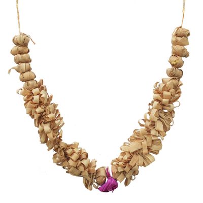 The Holy Mart Chandan Mala (20 Inches)| Sandal Mala for Photo Frame | Photo Mala, Wood