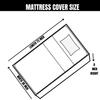 KIARA FURNISHING-Cotton Mattress Cover with Zip for Single Bed. (72 X 30 X 6) view 4