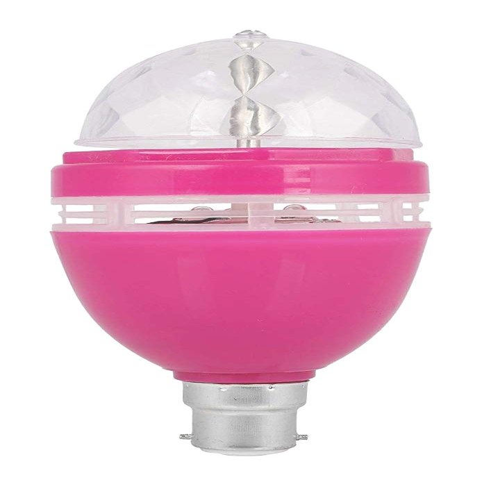 3 Watts B22 LED Crystal Rotating Magic Disco LED Bulb Light