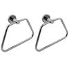 GOLD BELL Towel Ring - Bathroom Towel Holder - Stainless Steel Towel/Napkin Ring - Calibo (Silver, Chrome Finish, 2PCs) view 1