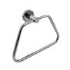 GOLD BELL Towel Ring - Bathroom Towel Holder - Stainless Steel Towel/Napkin Ring - Calibo (Silver, Chrome Finish, 2PCs) view 2