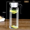 PrimeWorld Evergreen Frigo Glass jug Pitcher with Lid 1Ltr (1050ml) 1 Pcs view 2