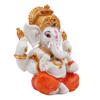 SN Handicrafts Polyresin Lord Ganesh Figurine 5.6 x 4.6 Inch Orange, 1 Piece view 3
